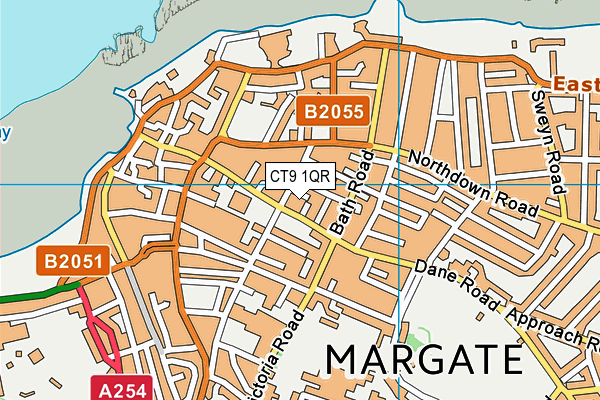 CT9 1QR map - OS VectorMap District (Ordnance Survey)