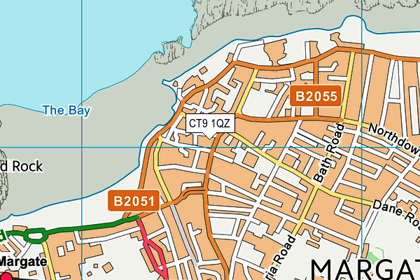 CT9 1QZ map - OS VectorMap District (Ordnance Survey)