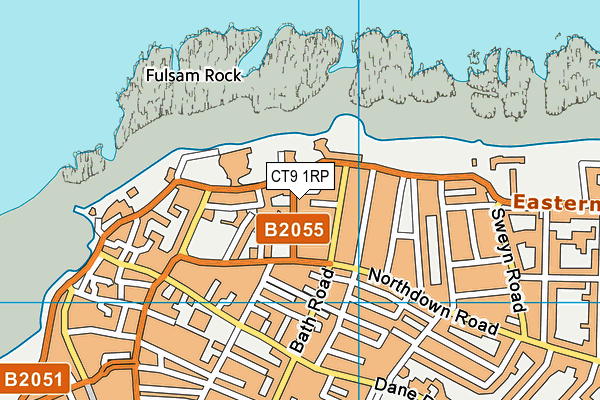 CT9 1RP map - OS VectorMap District (Ordnance Survey)