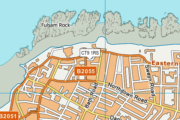 CT9 1RS map - OS VectorMap District (Ordnance Survey)