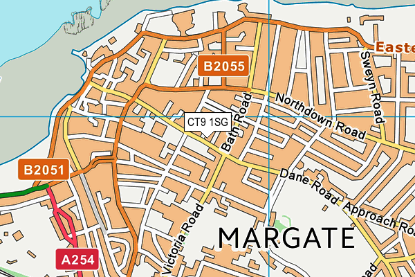 CT9 1SG map - OS VectorMap District (Ordnance Survey)