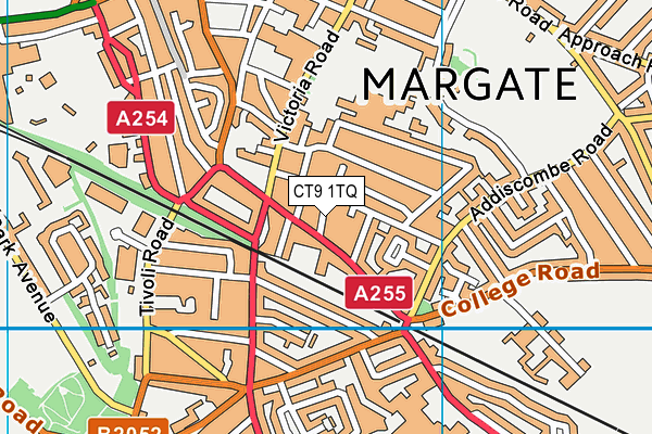 CT9 1TQ map - OS VectorMap District (Ordnance Survey)