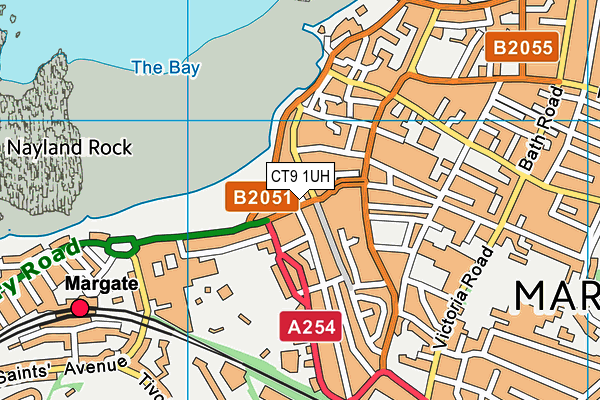 CT9 1UH map - OS VectorMap District (Ordnance Survey)