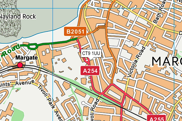 CT9 1UU map - OS VectorMap District (Ordnance Survey)