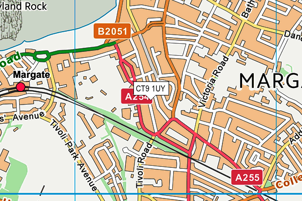 CT9 1UY map - OS VectorMap District (Ordnance Survey)