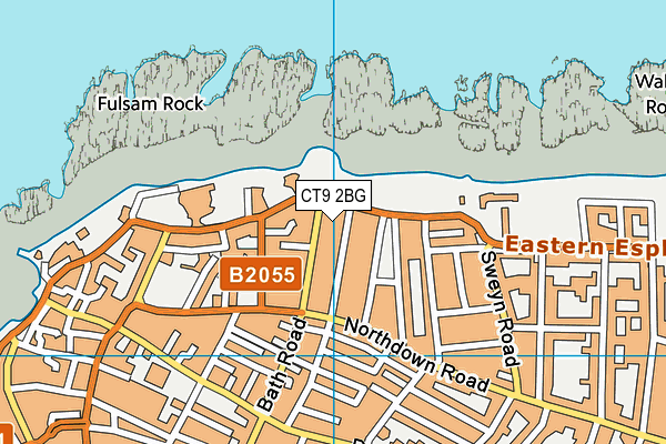 CT9 2BG map - OS VectorMap District (Ordnance Survey)