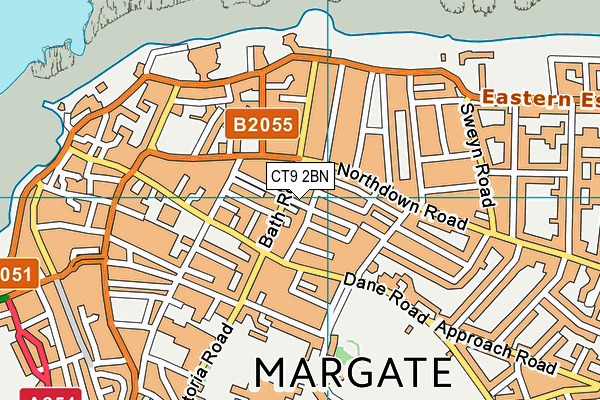 CT9 2BN map - OS VectorMap District (Ordnance Survey)