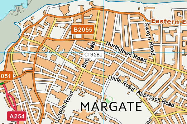 CT9 2BU map - OS VectorMap District (Ordnance Survey)