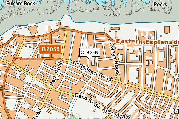 CT9 2EN map - OS VectorMap District (Ordnance Survey)