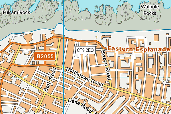 CT9 2EQ map - OS VectorMap District (Ordnance Survey)