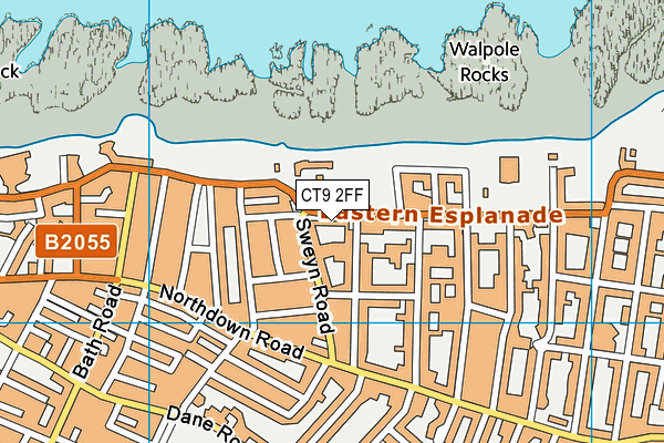 CT9 2FF map - OS VectorMap District (Ordnance Survey)