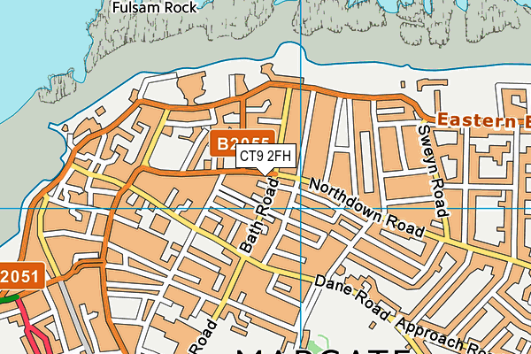 CT9 2FH map - OS VectorMap District (Ordnance Survey)