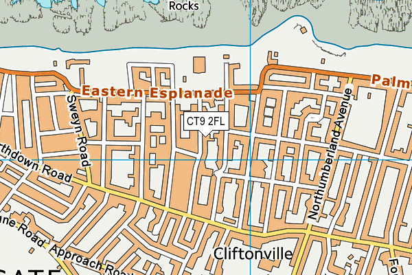 CT9 2FL map - OS VectorMap District (Ordnance Survey)