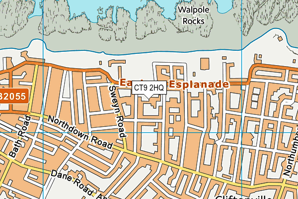 CT9 2HQ map - OS VectorMap District (Ordnance Survey)