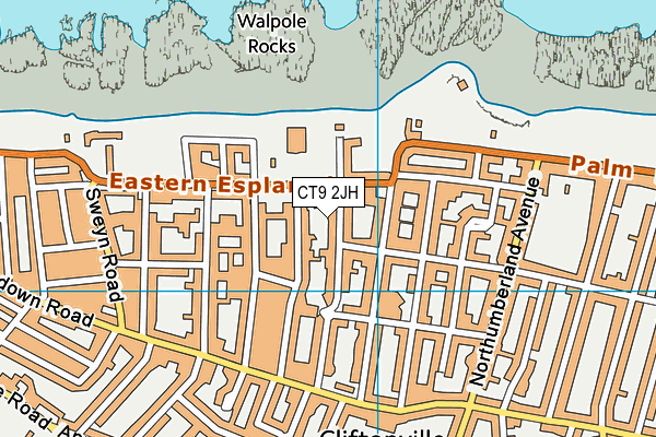 CT9 2JH map - OS VectorMap District (Ordnance Survey)