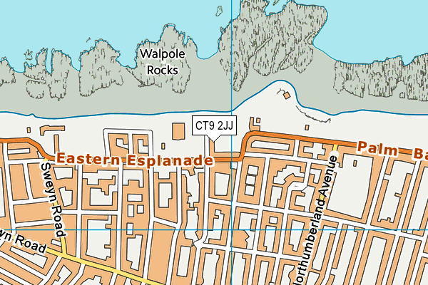 CT9 2JJ map - OS VectorMap District (Ordnance Survey)