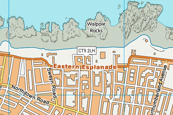 CT9 2LH map - OS VectorMap District (Ordnance Survey)