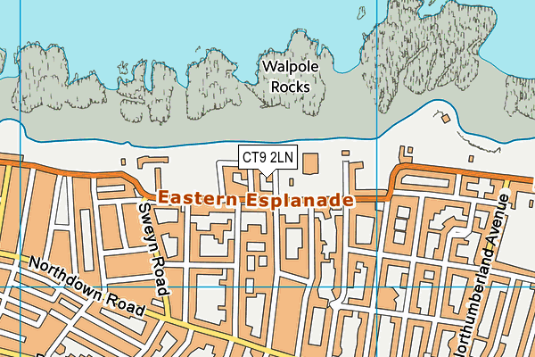 CT9 2LN map - OS VectorMap District (Ordnance Survey)