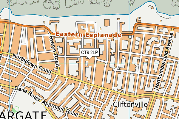 CT9 2LP map - OS VectorMap District (Ordnance Survey)