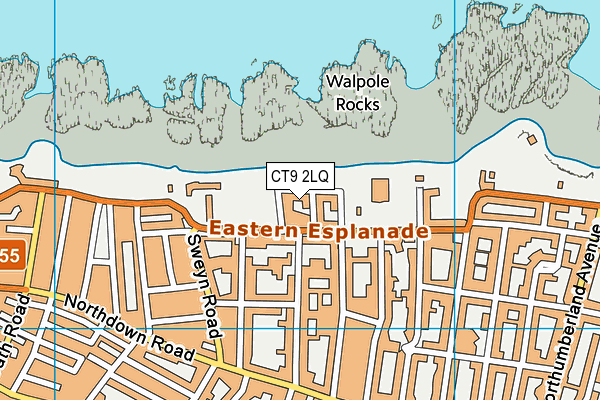 CT9 2LQ map - OS VectorMap District (Ordnance Survey)
