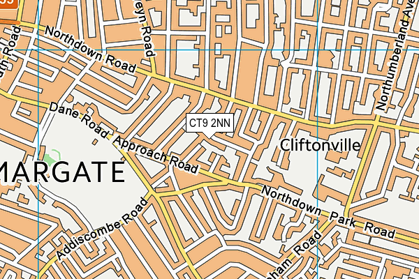 CT9 2NN map - OS VectorMap District (Ordnance Survey)