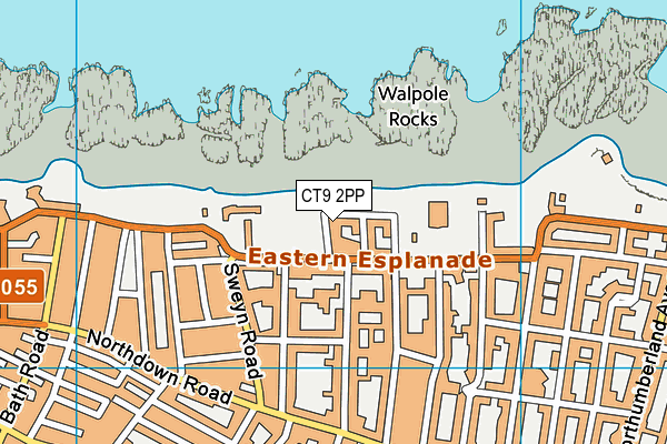 CT9 2PP map - OS VectorMap District (Ordnance Survey)