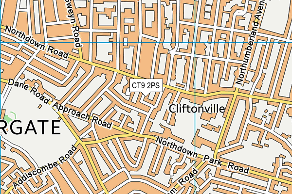 Map of MARGATE RADIO CIC at district scale