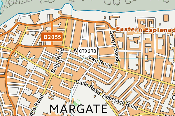 CT9 2RB map - OS VectorMap District (Ordnance Survey)