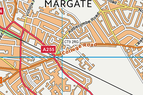 CT9 2RG map - OS VectorMap District (Ordnance Survey)