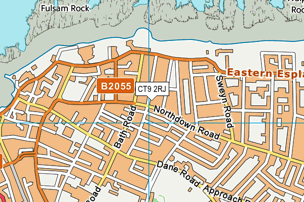 CT9 2RJ map - OS VectorMap District (Ordnance Survey)