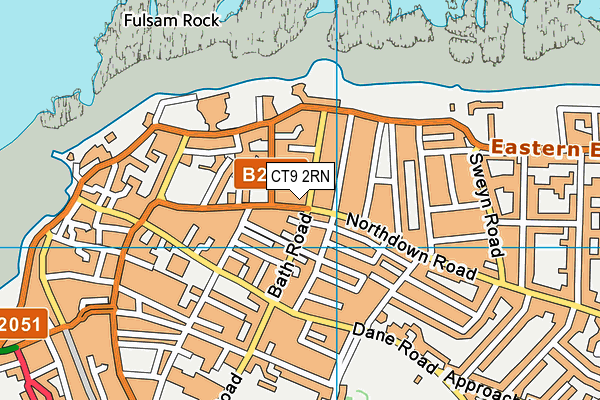 CT9 2RN map - OS VectorMap District (Ordnance Survey)