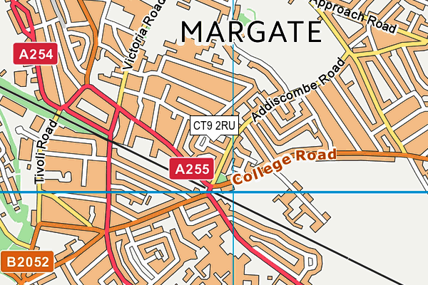 CT9 2RU map - OS VectorMap District (Ordnance Survey)