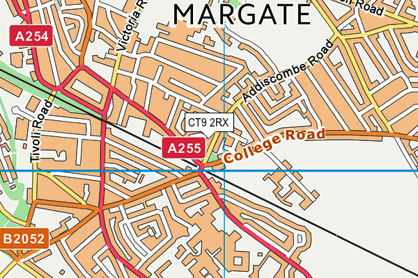 CT9 2RX map - OS VectorMap District (Ordnance Survey)