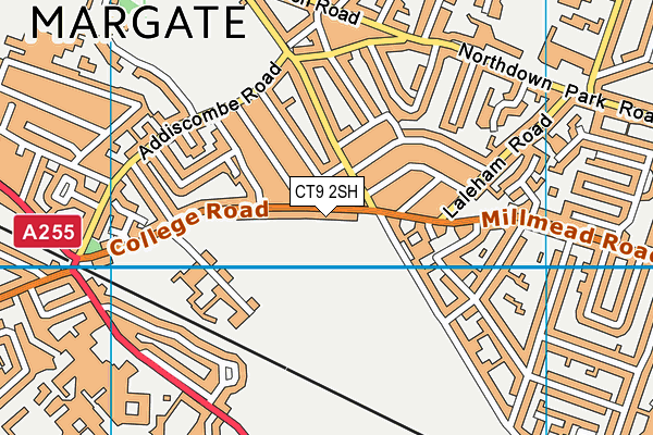 CT9 2SH map - OS VectorMap District (Ordnance Survey)