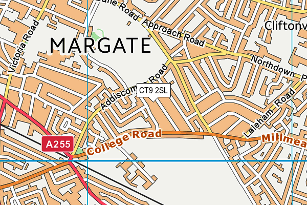 CT9 2SL map - OS VectorMap District (Ordnance Survey)