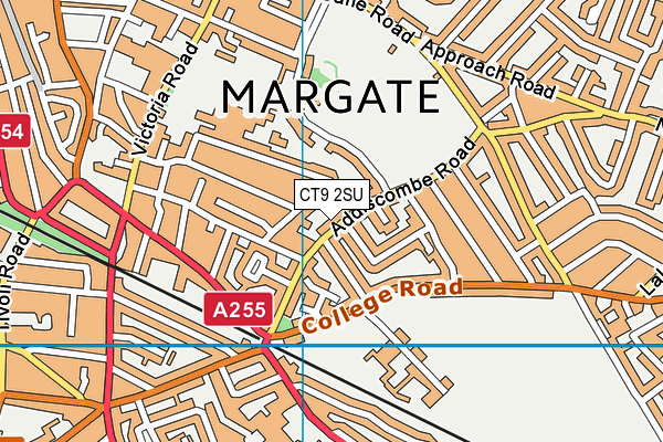 CT9 2SU map - OS VectorMap District (Ordnance Survey)