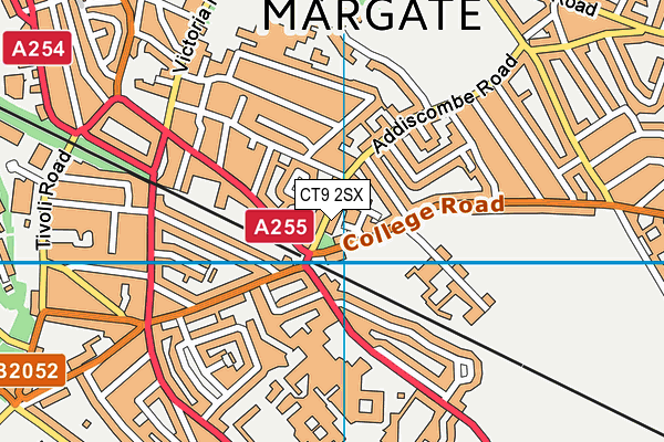 CT9 2SX map - OS VectorMap District (Ordnance Survey)