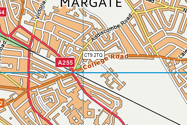 CT9 2TQ map - OS VectorMap District (Ordnance Survey)