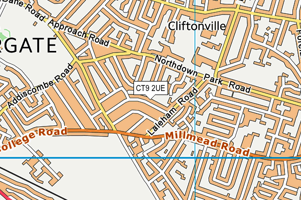 CT9 2UE map - OS VectorMap District (Ordnance Survey)