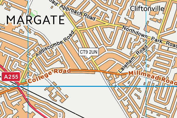 CT9 2UN map - OS VectorMap District (Ordnance Survey)