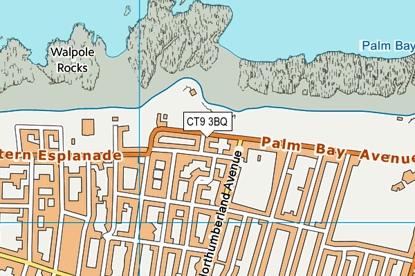 CT9 3BQ map - OS VectorMap District (Ordnance Survey)