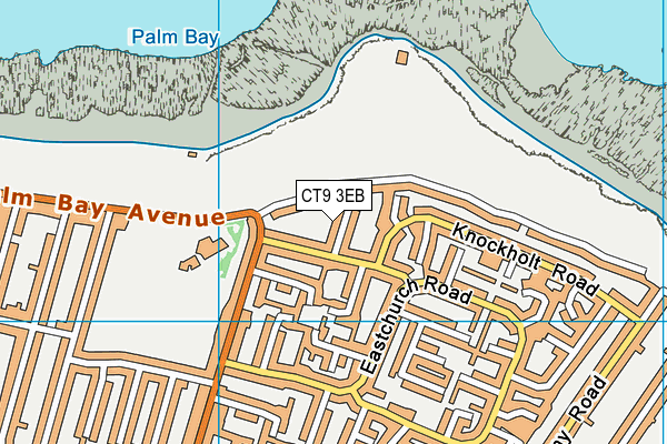 CT9 3EB map - OS VectorMap District (Ordnance Survey)