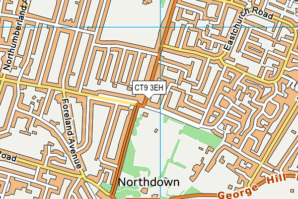 CT9 3EH map - OS VectorMap District (Ordnance Survey)
