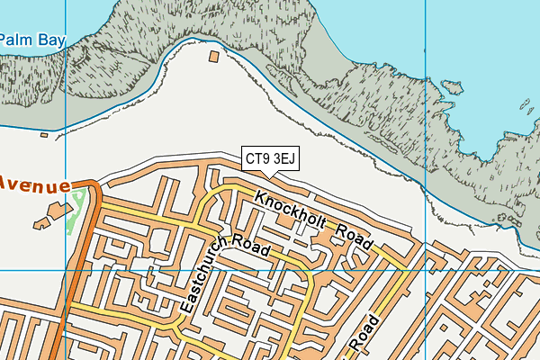 CT9 3EJ map - OS VectorMap District (Ordnance Survey)