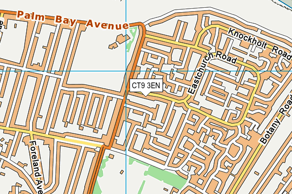 CT9 3EN map - OS VectorMap District (Ordnance Survey)