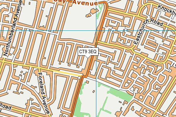 CT9 3EQ map - OS VectorMap District (Ordnance Survey)