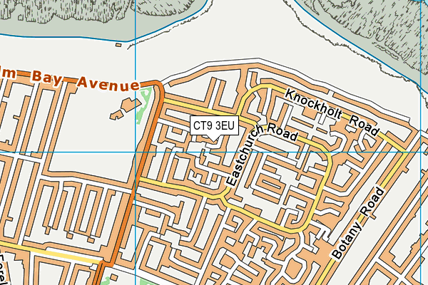 CT9 3EU map - OS VectorMap District (Ordnance Survey)