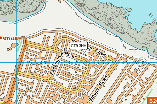 CT9 3HH map - OS VectorMap District (Ordnance Survey)