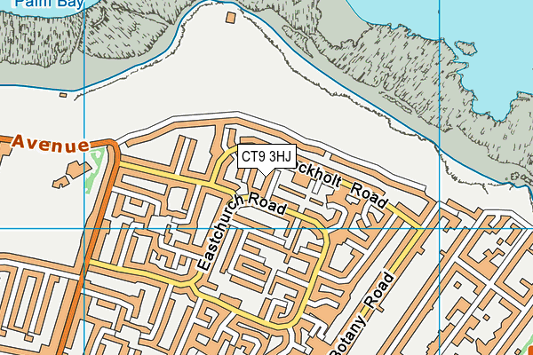 CT9 3HJ map - OS VectorMap District (Ordnance Survey)
