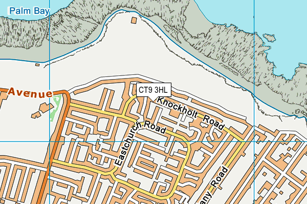 CT9 3HL map - OS VectorMap District (Ordnance Survey)